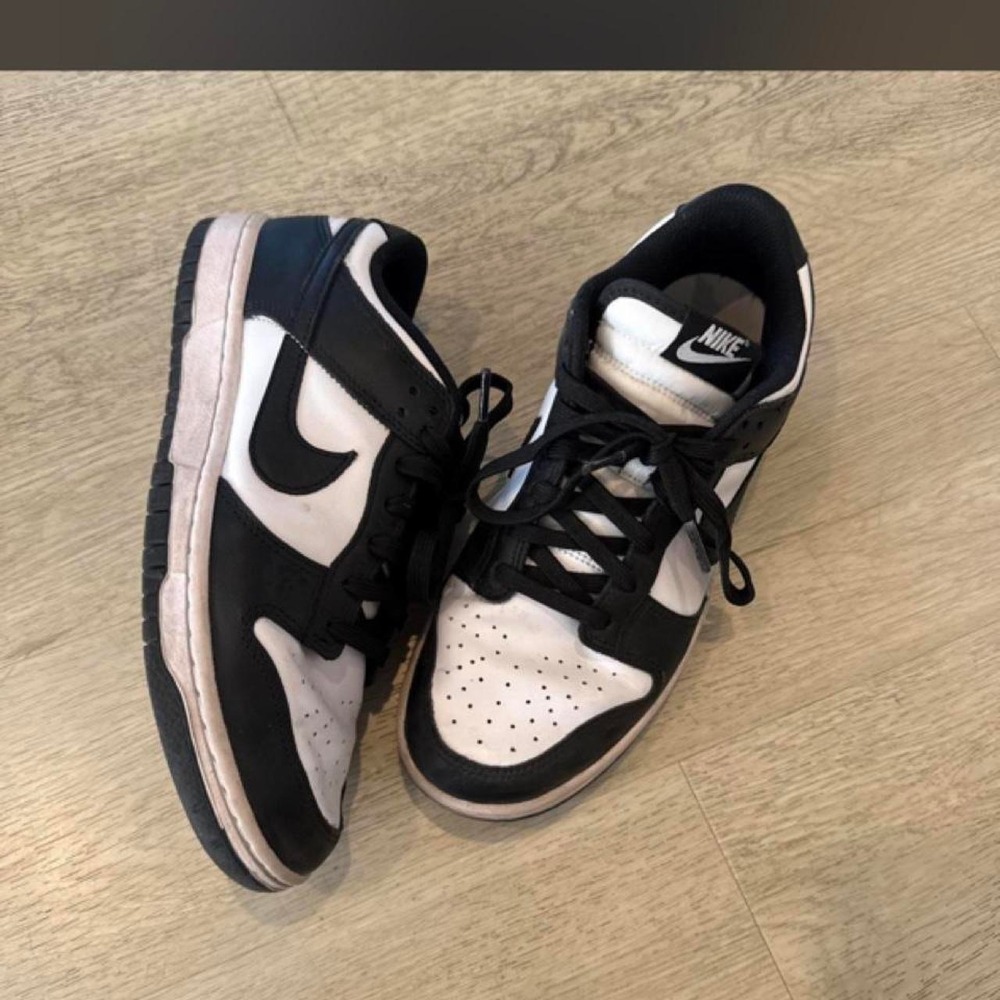 Nike Dunk Low Panda Black White Sneakers Women's Size 9